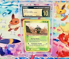 (POP 29) CGC 10 PRISTINE Pokemon EX Legend Maker Seedot 61/92 2006 Card - PSA