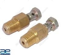 Paar ÖL Druckmesser Adapter Mit Bajo Bot Messing FüR Ford 3600 Traktoren Ecs