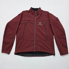 Arcteryx Mens Gamma AR Jacket Size Large Fleece Lined Maroon