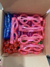 50 Glow Frame LED Flashing Glasses Light Up Sunglasses Party Favor Packs