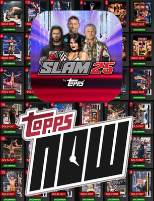 DIGITAL TOPPS WWE SLAM SOLD OUT 2025 TOPPS NOW BASE CARDS - YOU PICK/CHOOSE