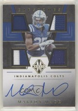 2019 Panini Majestic Capstones Gold 41/49 Marlon Mack #CP-MM Auto 03xg