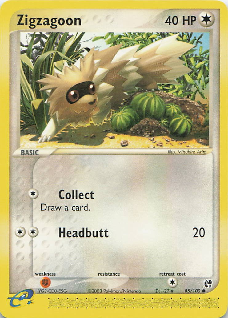 Zigzagoon Common EX Sandstorm 85/100 LP Mitsuhiro Arita