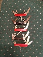Vintage Multi Tool Pocket Knife Lot Of 5 Hammer Swiss Imperial Ect Rare Decent