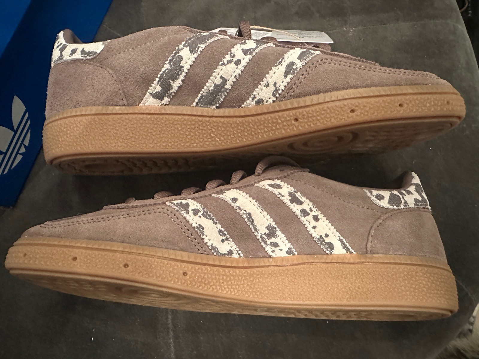 Adidas Handball Spezial J Trace Brown Cow Print  UK 6 BNIB rare & sold out image 6