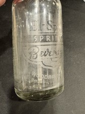 Botella Seltzer de 26 oz de agua con gas Joy Beverage Co./El Sparr Spr Springs de colección