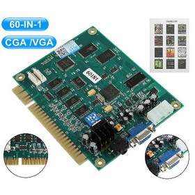 2-10Pcs 60 In1 Multicade PCB Board CGA/VGA Output For Classic Arcade JAMMA Game