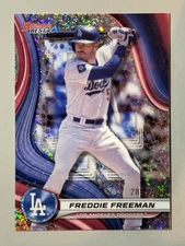 Freddie Freeman 2024 Bowmans Best Speckle Refractor /299 SP Dodgers #32