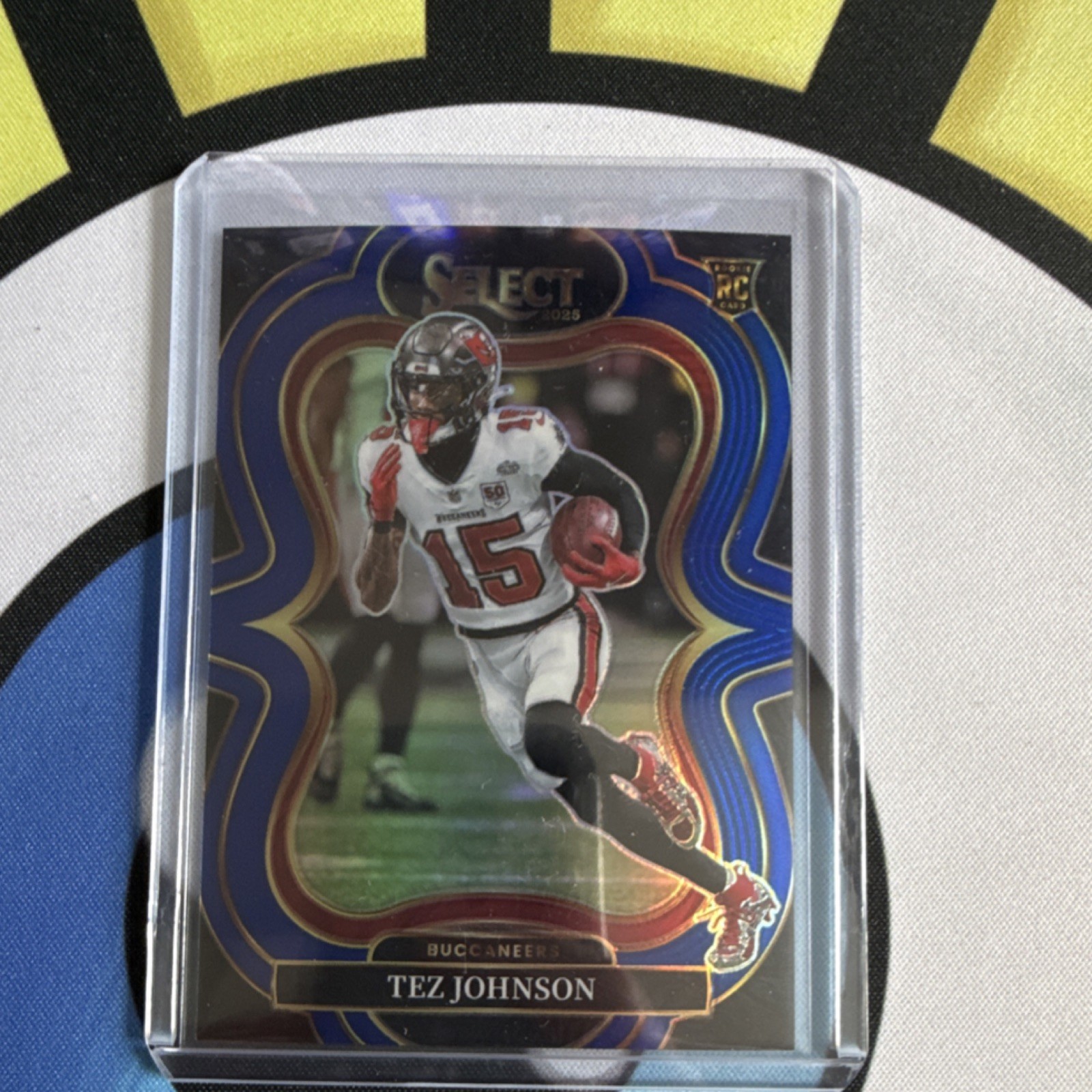 2025 Panini Select - Suite Level Tez Johnson #338 Blue Prizm /99 (RC)