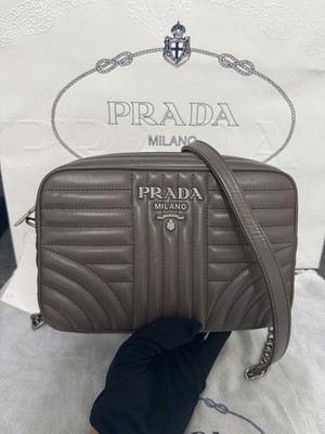 Prada Nylon Classic Logo Stripe Shoulder Crossbody Camera Bag Prada Nylon Classic Logo Stripe Shoulder Crossbody Camera Bag