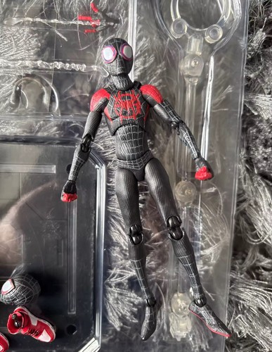 Spider-Man Action Figure Miles Morales Into The Spider Verse Toy Gift - Picture 8 of 8