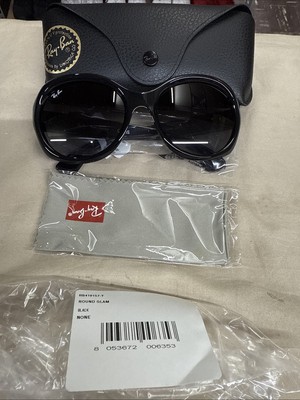 Ray-Ban RB4191 601/8G 57 19 135 3N Sunglasses Round Polished Black
