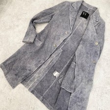 Yamamoto Japanese Designer Y's Wool Long Spring Coat Gray Rare Size 1 Used