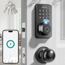 Fingerprint Keypad Deadbolt with Handle Set Keyless Entry Door Lock Retail 53