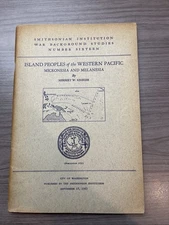 Smithsonian War Background Studies #16 Island PEOPLES OF WESTERN PACIFIC 1943 PB