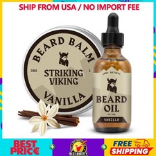 Striking Viking Beard Oil Balm, All-Natural Conditioner for Styling Vanilla