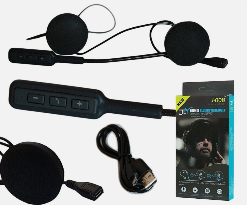 Cuffia Auricolare Bluetooth per Casco Moto foto 2