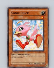 Yu-Gi-Oh TCG Sonic Chick 5DS2-EN017 1st Edition Regular Common Card Played LP