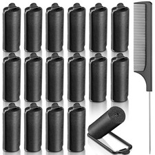 Syhood 18 Pcs Satin Rollers for Black Hair Foam 1.18 Inch Pack of 18 ,