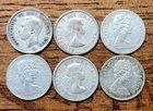 Canada SILVER Dime 10c Lot Rex 1951 1955 1956 1967 60c FV Investment Dimes 🍁