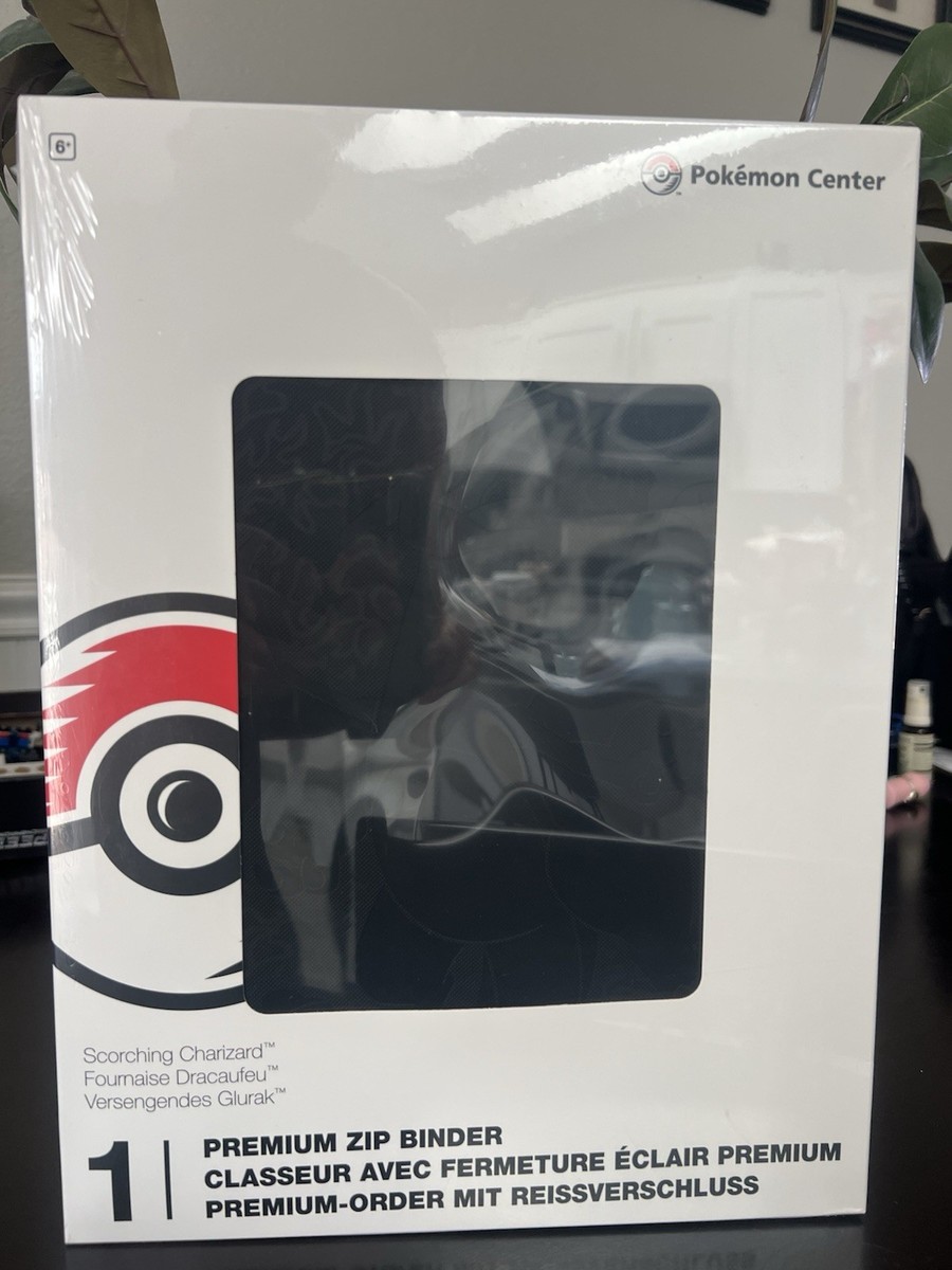 Pokemon Center Exclusive TCG Scorching Charizard Premium Zip