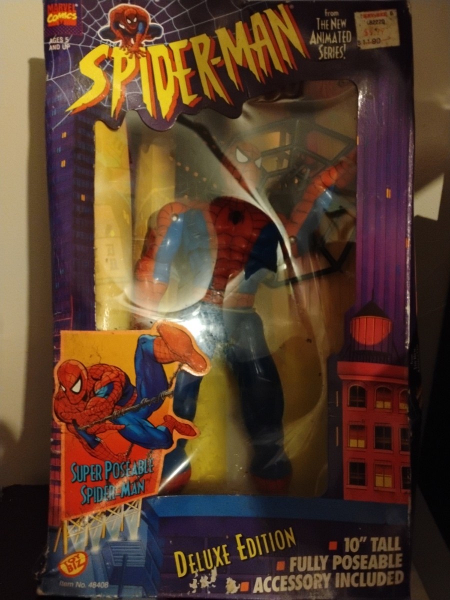 Toy Biz Spider-Man Deluxe Edition 10インチ Spider-man Deluxe Edition 10 Inch Poseable Figure Toy Biz for sale