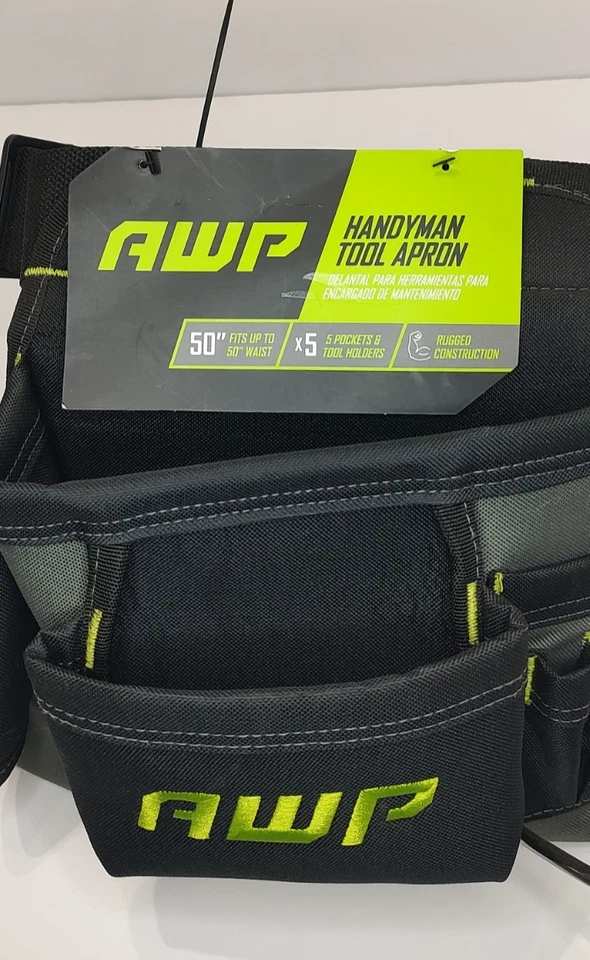 Handyman Tool Apron 5 pockets & Tool Holder Heavy Duty - Image 2 of 4