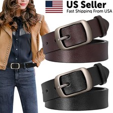 Women Belts For Jeans Dresses Pants Ladies Leather Waist Belt Elegant Buckle