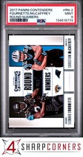 2017 PANINI CONTENDERS ROUND NUMBERS #RN-2 CHRISTIAN McCAFFREY RC PSA 9