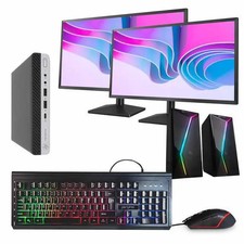 HP ProDesk 600G4 Mini Intel Core i5 16GB RAM 1TB SSD Dual i5-8500T