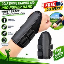Golf Swing Trainer Aid Pro Power Band Wrist Brace Smooth And Connect-Easy