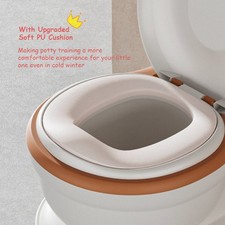 Toddlers Potty Seat PP And PU Comfortable Potty Training Toilet With Tissue TNUO