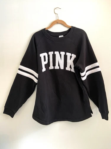 UNDERCOVER Felpa girocollo Victoria's Secret ROSA nera media