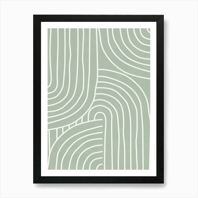 Abstrakte Linien - Gr03 Kunstdruck gerahmt Wandbild Poster Leinwanddruck Bild