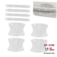 8PCS Bling Car Door Handle Protector, Crystal Rhinestone Auto Door Bowl