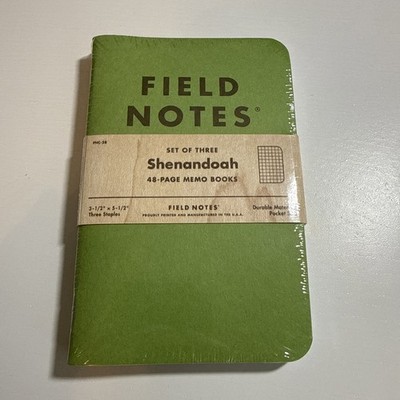 Field Notes Notebook DDC - RARE FNC-28 SHENANDOAH Fall 2015 Sealed 3pk