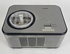 Eismaschine Gino Gelati GG-270W, Kompressor,  Edelstahl, Schwarz/Silber, B-Ware