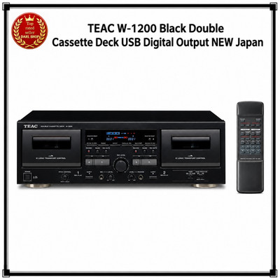 TEAC W-1200 schwarz Doppel Kassettendeck USB Digitalausgang NEU Japan