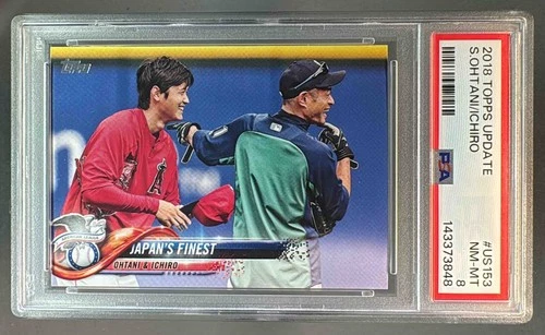 3848 Shohei Ohtani Ichiro 2018 Topps Update #US153 Japan's Finest RC HOF PSA 8