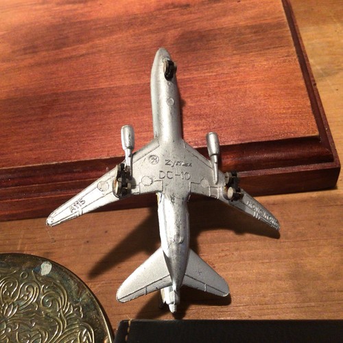 Zylmex American Airlines A115 DC-10 Diecast Jet Airplane Hong Kong 4” - Afbeelding 7 van 10