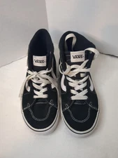 Vans Youth Shoes Size 2 Filmore Hi Skateboarding Sneakers Black White EUC
