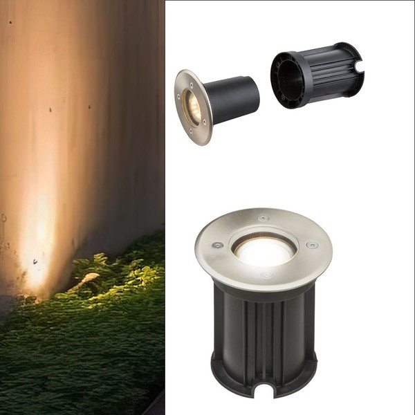 Led Boden Einbau Spot Begehbar Garten Weg Edelstahl Strahler Veranda AußEn Lampe-image
