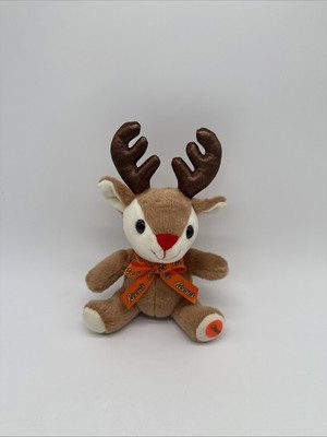 Galerie Candy Reese's 8'' Reindeer Plush Stuffed Animal Reeces Pieces Ribbon Bow