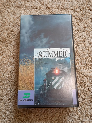 #ad 1990 VHS BN Burlington Northern On Camera Summer Rare $16.98