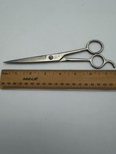 Vintage Forged Steel USA Barber Shears Hair Cutting Scissors Used