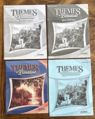 Abeka Themes In Literature Answer & Teacher Test Keys & Student Tests & Textbook
