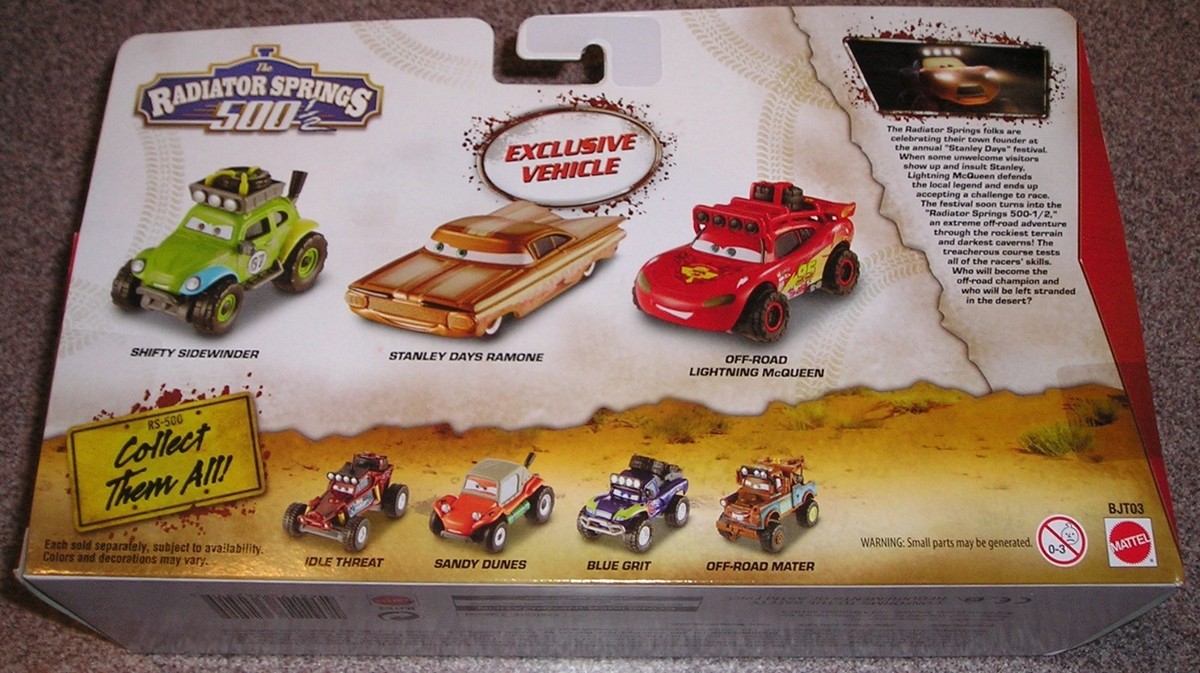 Disney Pixar Cars Radiator Springs 500 1/2 3-Pack Shifty, Ramone