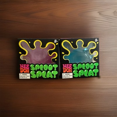 Blue  And Pink NeeDoh SPLOOT SPLAT, Nee-doh SplootSplat Squishy Set Of 2