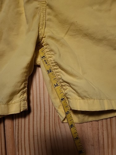 H&M Yellow 100% Cotton Women Shorts Size 8 Summer Beach Casual Golf Spring - Picture 8 of 12