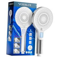 High Pressure Shower Head- 3-mode Handheld ShowerHead- Chrome Shower Head only